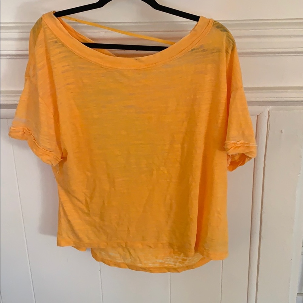 Free People Yellow TShirt